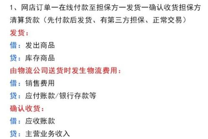 电商实操分录大全；电商实操分录大全视频