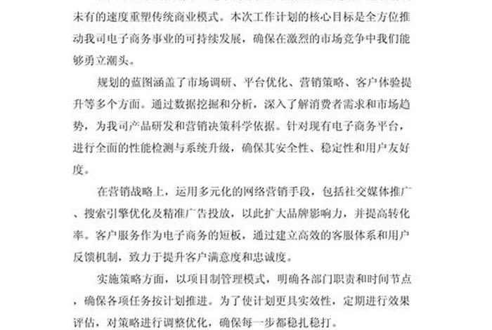 电商服务运营规划怎么写 电商服务运营规划怎么写范文
