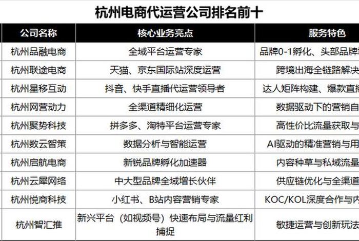 杭州电商运营公司,杭州电商运营公司排名 杭州电商运营公司,杭州电商运营公司排名