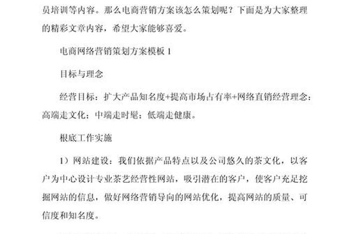 电商推广案例;关于电商营销推广方案 电商推广案例;关于电商营销推广方案