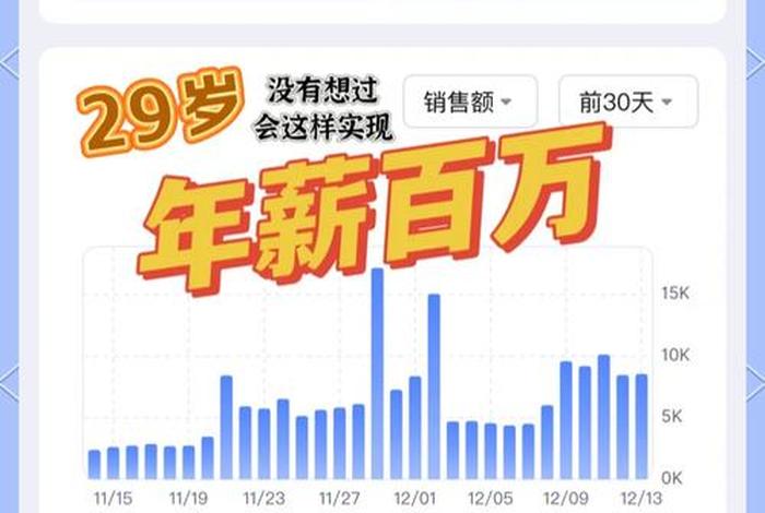 电商收入20万；电商一年收入
