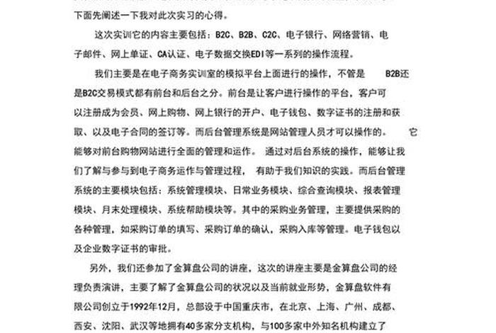 电商软件开发编程（电商软件开发编程实训报告）