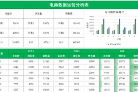 电商平台数据统计表（电商平台数据统计表图片）