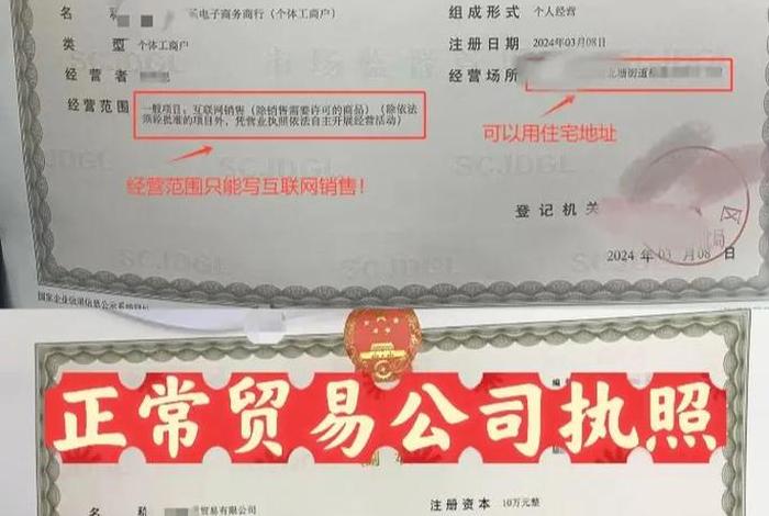 电商执照和实体执照的区别；电商执照和实体执照的区别是什么