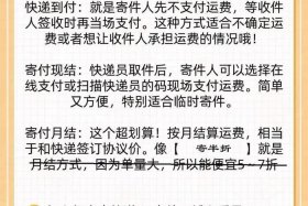 电商微小件寄付月结是什么（突然收到一个寄付月结的快递）