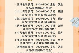跨境电商培训学费 跨境电商培训班学费