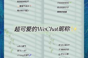 电商微信名字，电商微信名字个性简单好听