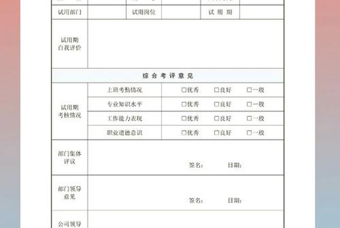 电商转正申请表；电商转正申请表模板