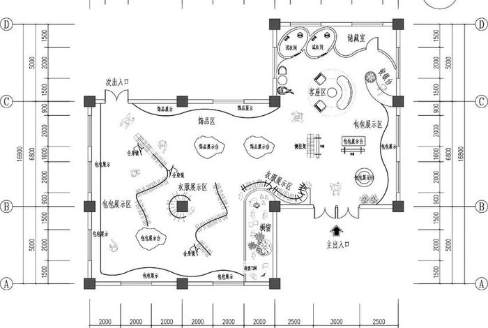 包店商业空间平面图,包店商业空间平面图怎么画 包店商业空间平面图,包店商业空间平面图怎么画