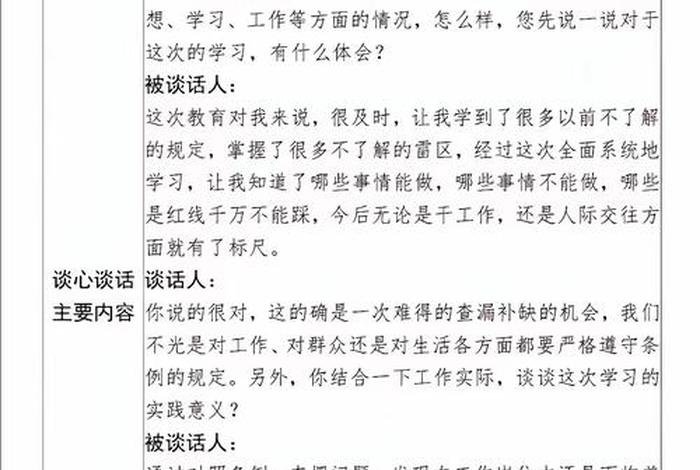 卡点上班谈心谈话内容 - 关于上班调查谈话记录 卡点上班谈心谈话内容 - 关于上班调查谈话记录