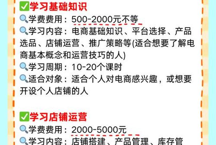 学做电商学费需要交多少钱（学做电商学费需要交多少钱呢）