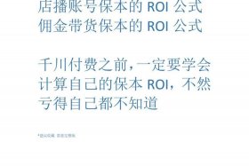 电商roi计算公式表格下载；电商roi的计算公式