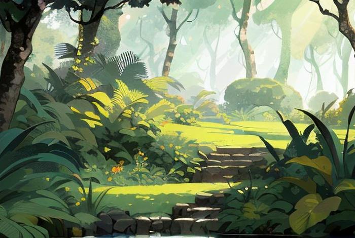 电商森林背景；电商背景板