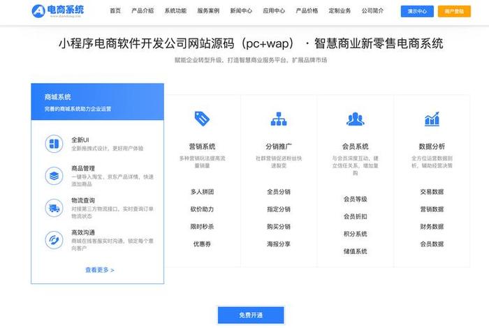 电商系统开发名词，电商开发平台程序