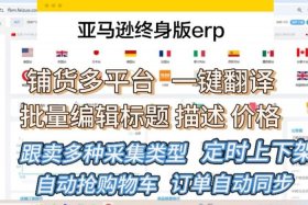亚马逊跨境电商erp，亚马逊跨境电商erp号