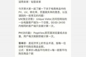 电商pv是什么意思 - 电商领域uv,pv是什么意思