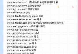 外贸电商平台有哪些网站、外贸电商平台有哪些网站推荐