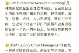 erp电商scm的意思（电商中的erp是什么意思）