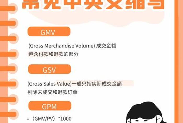 电商术语缩写，电商经常用到的专业术语缩写