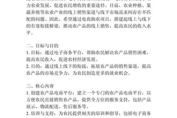 一份完整的电商创业计划书 一份完整的电商创业计划书包括