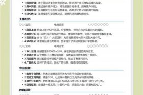 电商设计师求职简历怎么写，电商设计师岗位职责怎么写