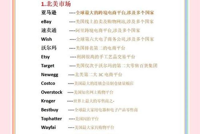 海外电商平台排行榜前十名；海外电商平台排行榜前十名有哪些