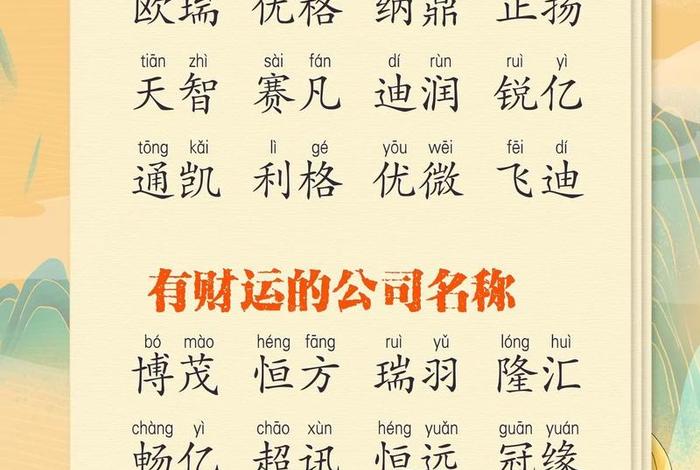 电商公司名字寓意财气顺意；电商公司名字寓意财气顺意怎么取名