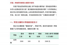 电商主播薪资集体大降，电商主播薪资集体大降还是小降