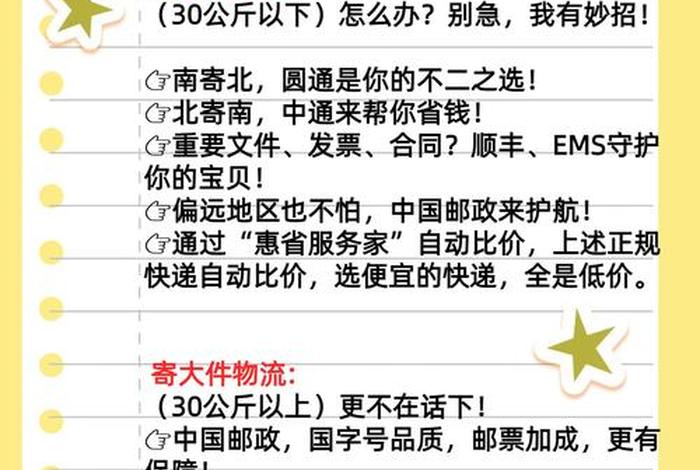 电商微小件寄件是干嘛的；电商小件寄哪个快递最便宜