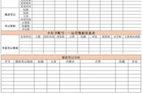 电商公司运营情况表格模板简单、电商公司运营情况表格模板简单图片