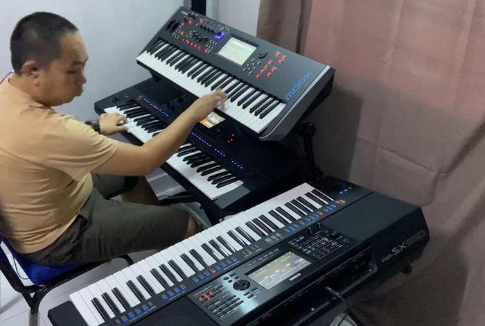 双电子琴 双电子琴演奏 双电子琴 双电子琴演奏