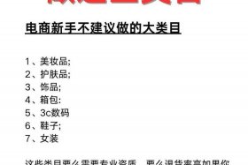 新手电商做什么类目比较好（新手电商做什么类目比较好做）