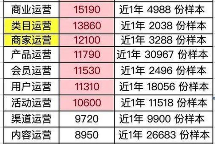 电商运营工资 电商运营工资大概多少