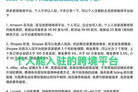 个人可以入驻哪个跨境电商平台（个人可以入驻哪个跨境电商平台呢）