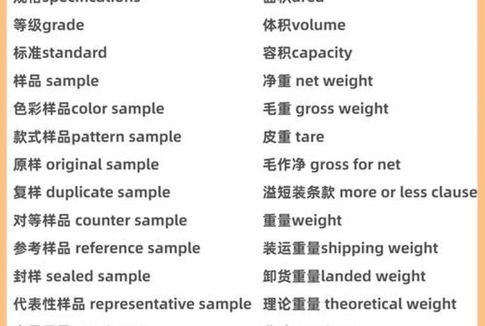 电商英语词汇，电商英语词汇100个