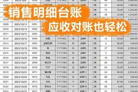 电商台账表格 电商台账表格模板