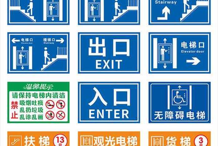 商超电梯；商超电梯编码标示牌的含义