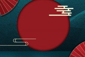 电商主图背景图国潮风，电商主页背景图