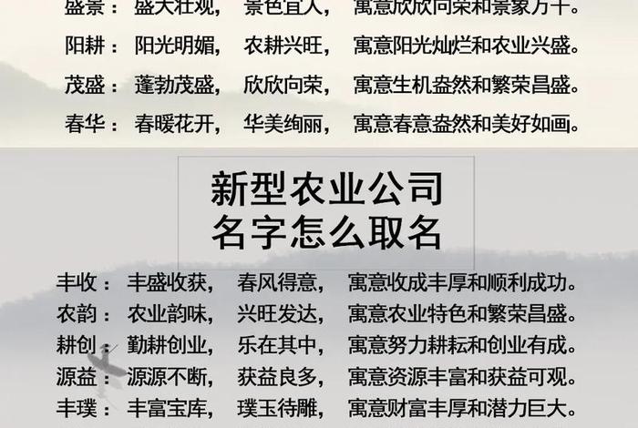 电商农业名字大全、电商农业名字大全图片