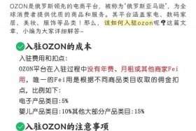 ozon俄罗斯电商平台现在怎么样了，俄罗斯电商平台ozon入驻条件