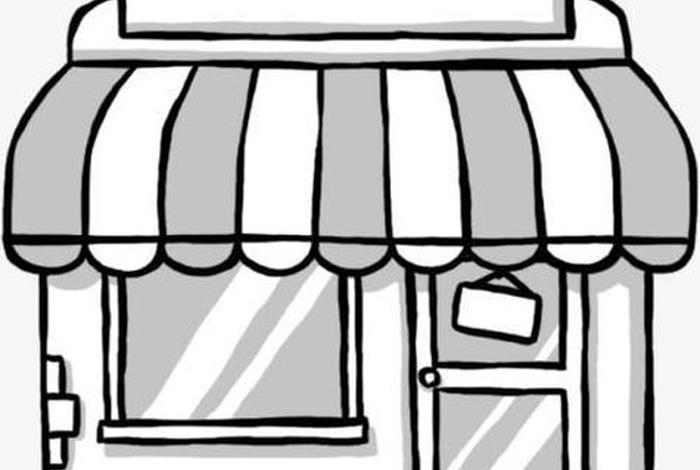 商店简笔画（博物馆商店简笔画）