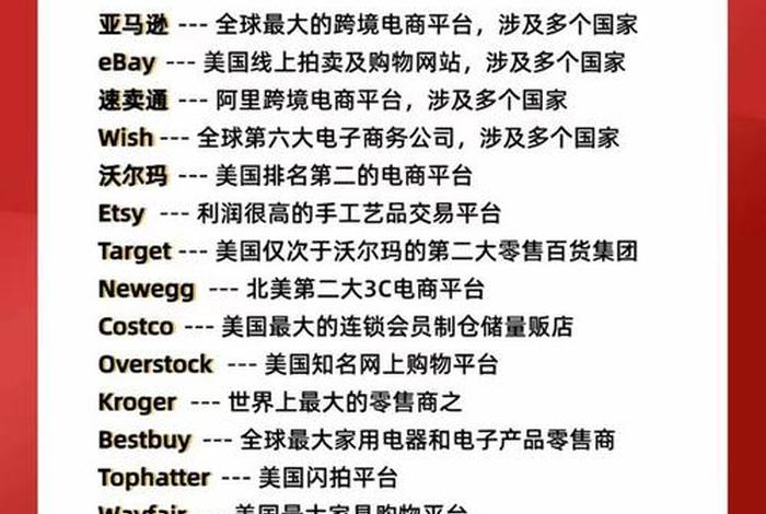 全球的跨境电商平台;全球的跨境电商平台排名 全球的跨境电商平台;全球的跨境电商平台排名