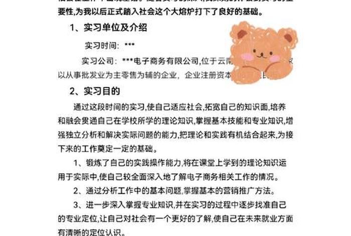 电商实习报告 - 电子商务实习报告