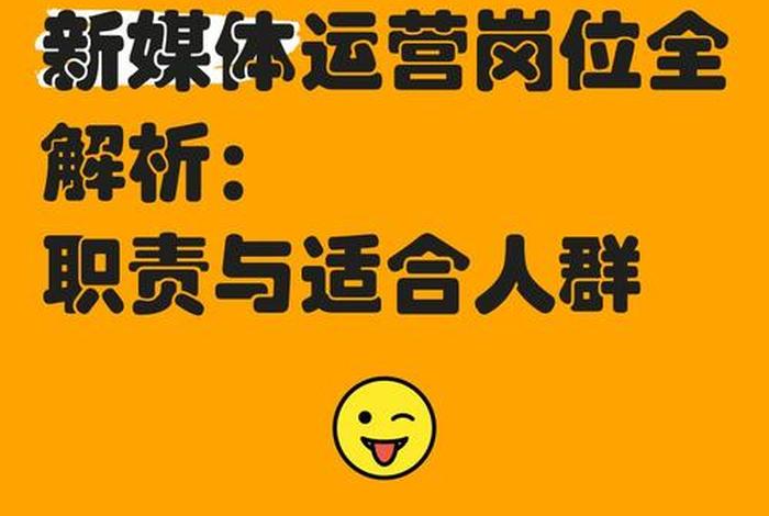 电商新媒体有什么职位（电商新媒体有什么职位吗）