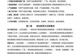 电商制度管理；电商部门制度