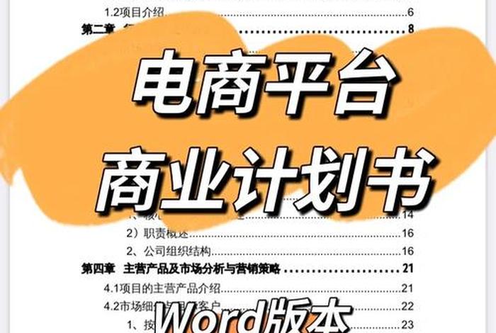 电商项目计划书（电商项目计划书ai）
