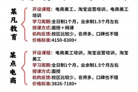 电商培训课，电商培训课程内容