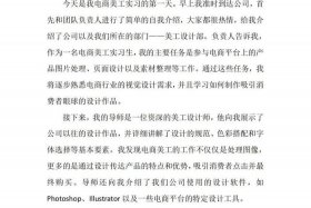 电商实习日记100篇通用版、电商实训日志300