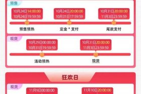 各电商平台双十一，各电商平台双十一时间