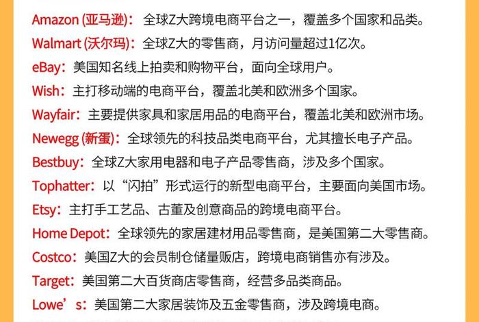 跨境电商排名前20名电商平台，2020跨境电商平台排行榜